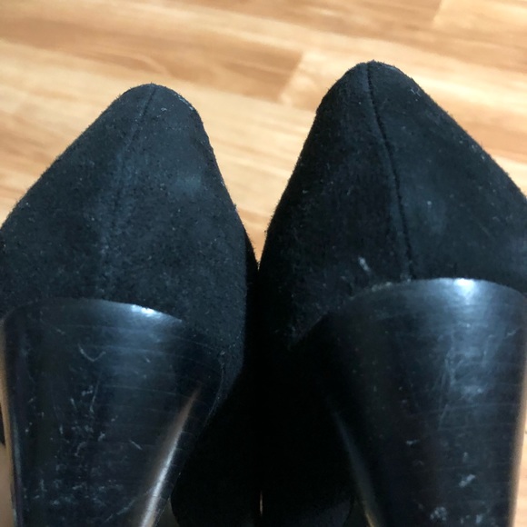 Franco Sarto Black Suede Heels - Picture 4 of 5